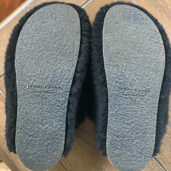 Jenni Kayne Black Fuzzy Mules - Picture 2 of 6